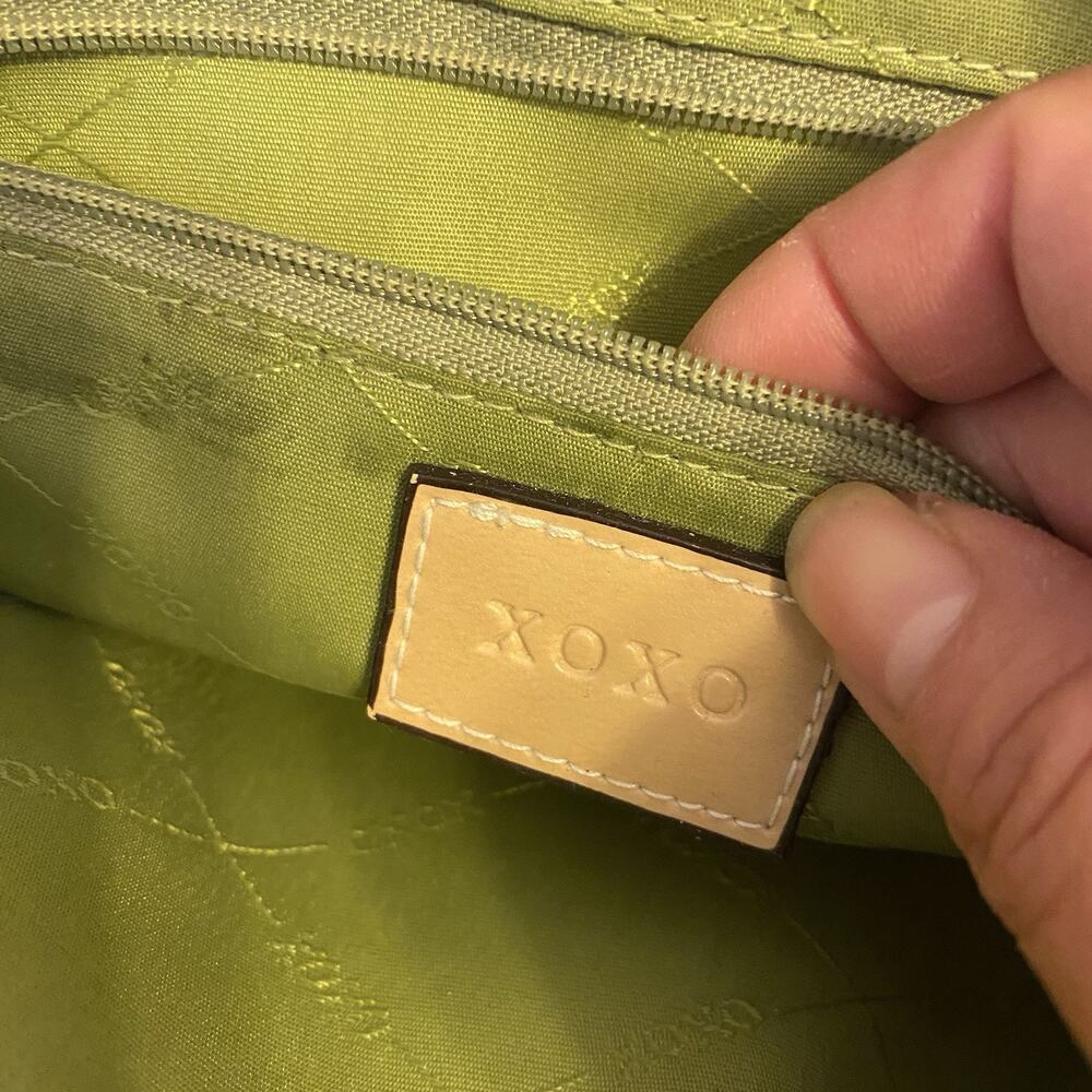 Vintage Y2K XOXO Signature Logo Multicolor FauxLeather Top Handle Handbag Purse - Picture 3 of 10
